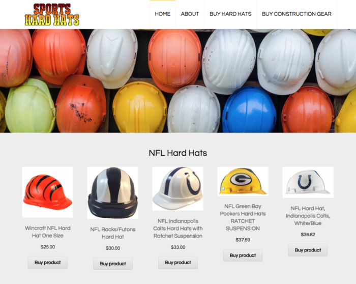 Buy Sports Hard Hats, Sports Hard Hat Website, Buy Construction Gear Online, Orlando SEO, Orlando Web Design